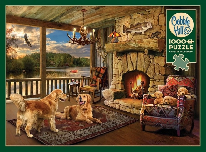 Puzzle Châlet au Lac 1000 pièces