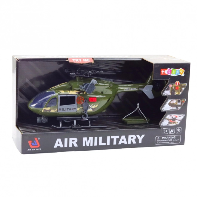 Hélicoptère militaire avec phares et sons