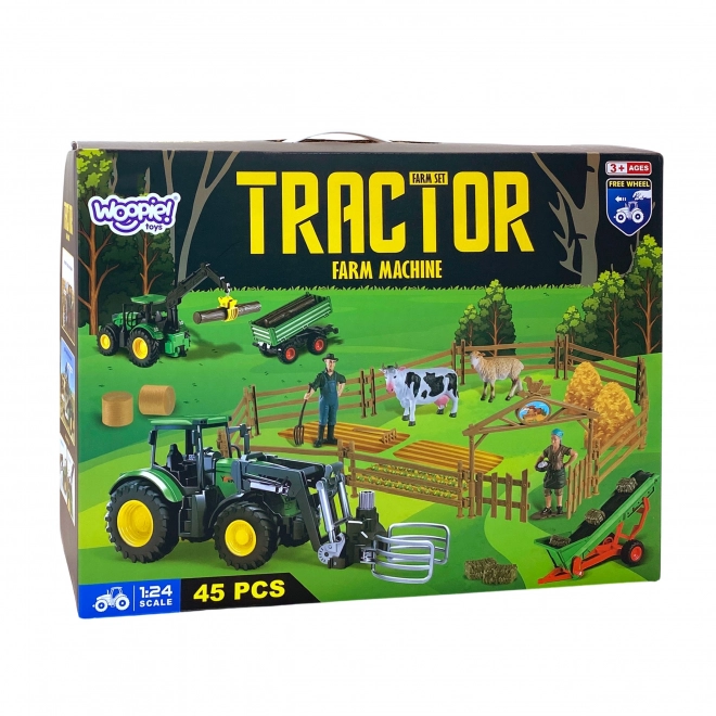 Set de machines agricoles tracteur mini ferme WOOPIE