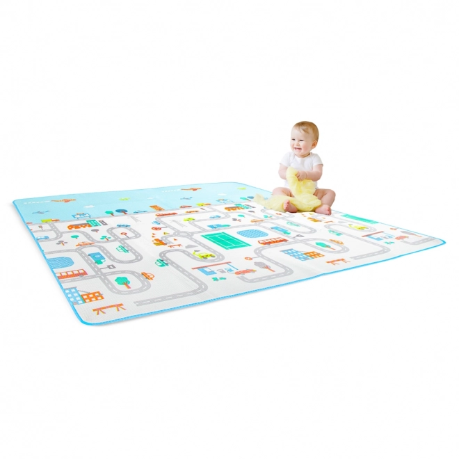 Tapis de jeu thermo pour enfants 180x200 cm - ville