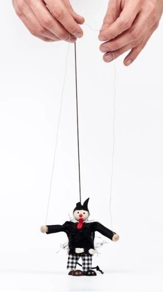 Marionnette en bois diable Bruno