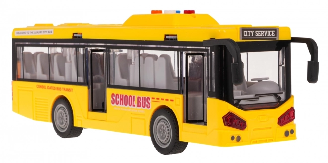 Autobus jaune avec fonction lumineuse et sonore