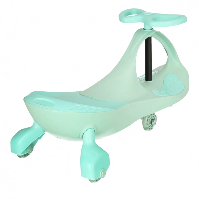 Véhicule gravitationnel pour enfant avec roues LED – Turquoise