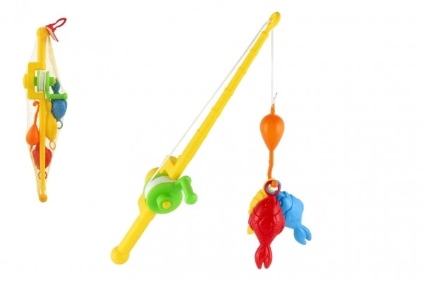 Canne à pêche avec poissons 50 cm