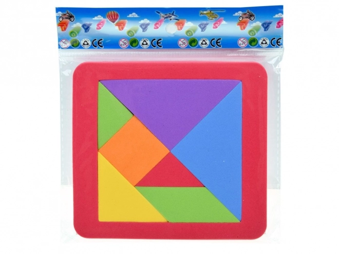 Tangram coloré en mousse douce