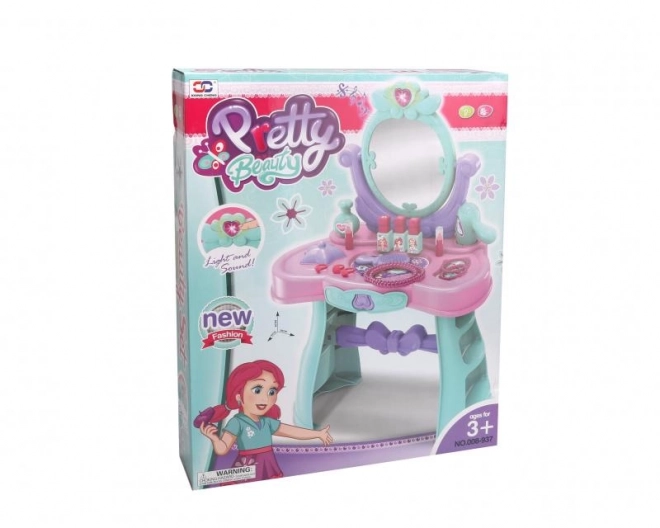 Miroir cosmétique avec accessoires