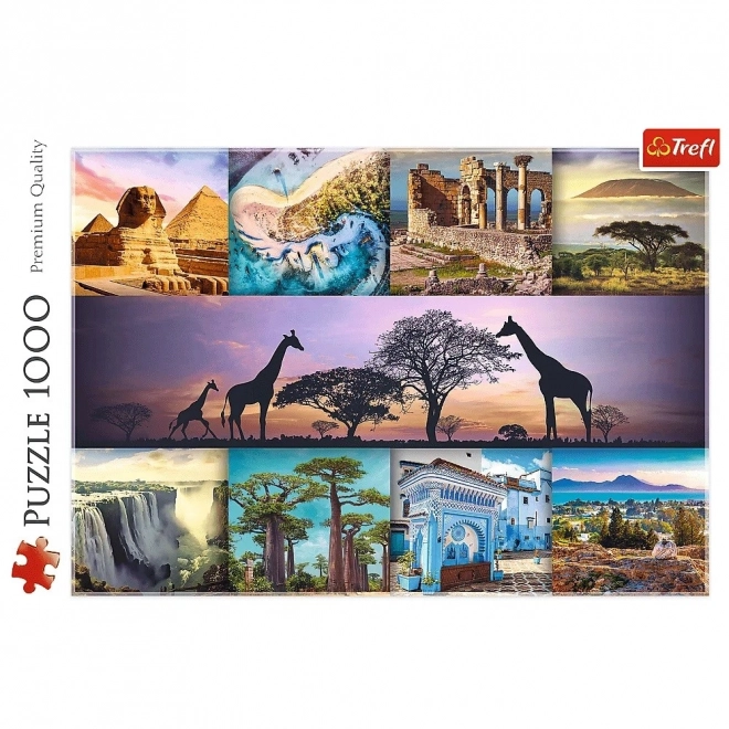 Trefl Puzzle 1000 pièces - Collage Afrique