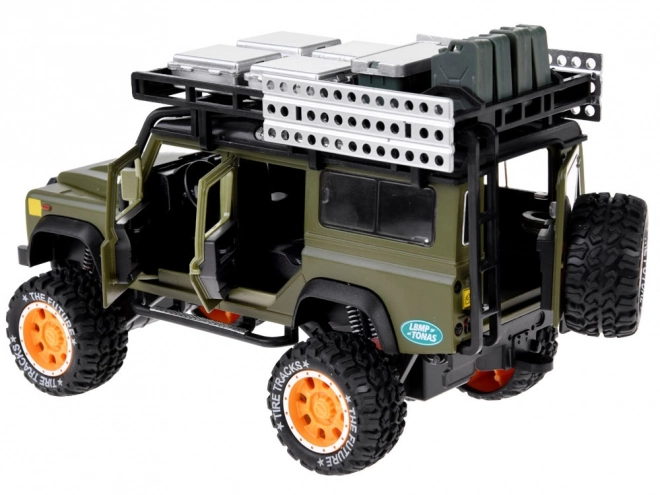 Voiture tout terrain en métal avec son et lumières LED