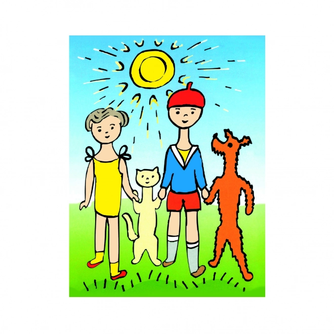 Cubes en bois Chien et Chat – 12 cubes