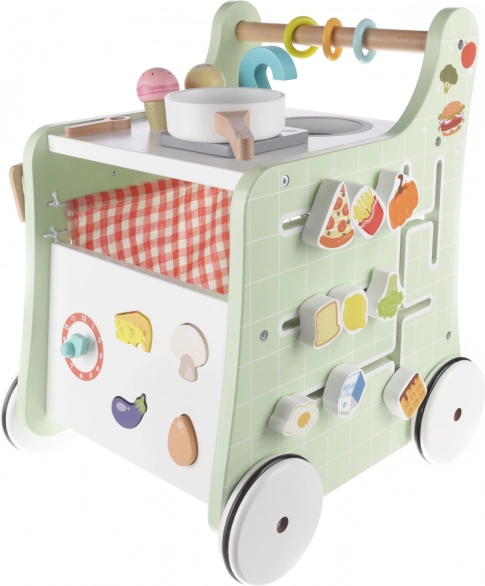 Chariot d’activités en bois cuisine, Wood