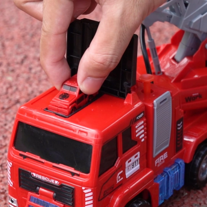 Camion de Pompiers Interactif avec Échelle Mobile