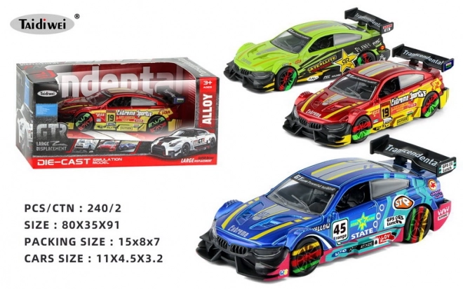 Voiture de course en métal 11 cm