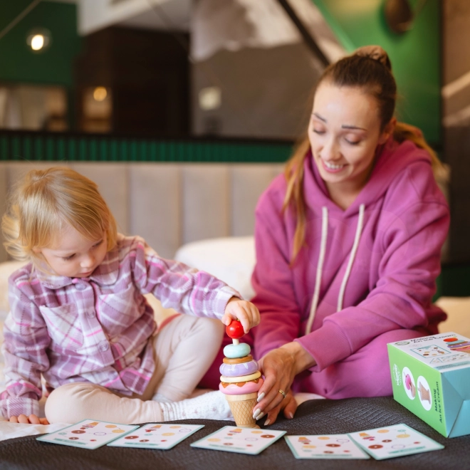 Crèmes glacées en bois Woopie Green pâtisserie Montessori