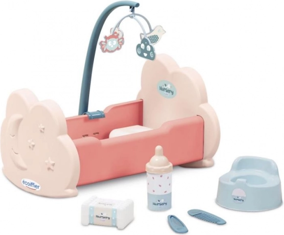 Lit de poupée avec accessoires