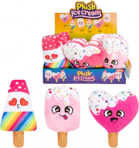 Glace esquimau en peluche 16 cm – jouet tout doux pour bébés et enfants