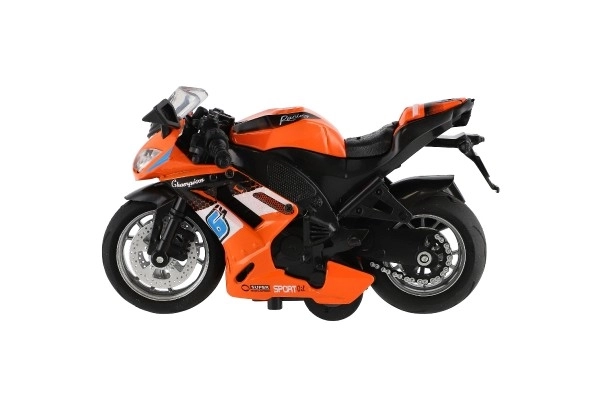 Moto de course à rétrofriction avec lumière et son