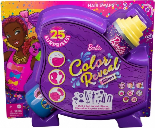 Barbie Color Reveal coiffure scintillante – édition violette
