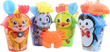 Set de jouets de sable pour enfants avec seau, arrosoir et moules