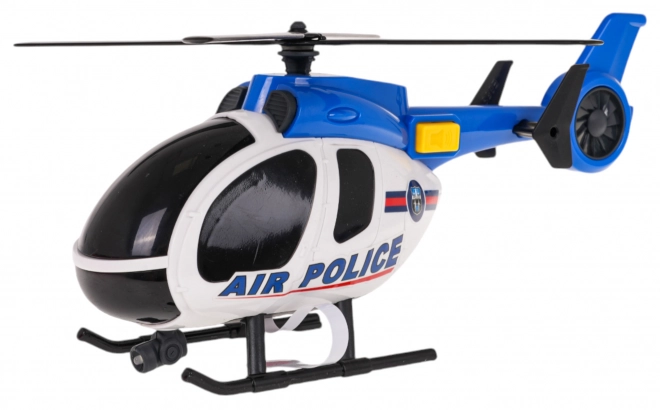 Ensemble hélicoptère + voiture de police
