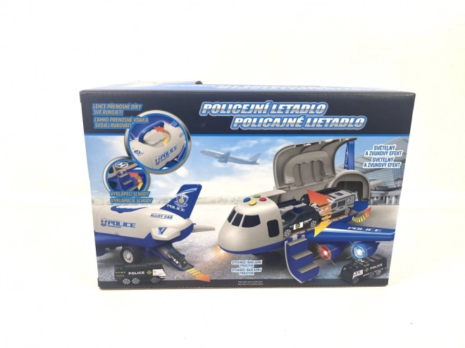 Avion de police avec soute ouvrante