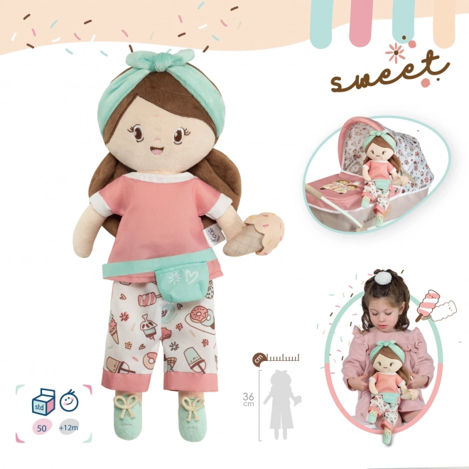 DeCuevas 20148 Poupée en peluche SWEET - 36 cm