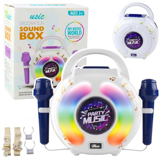 Ensemble de karaoké deux microphones et haut-parleur Bluetooth