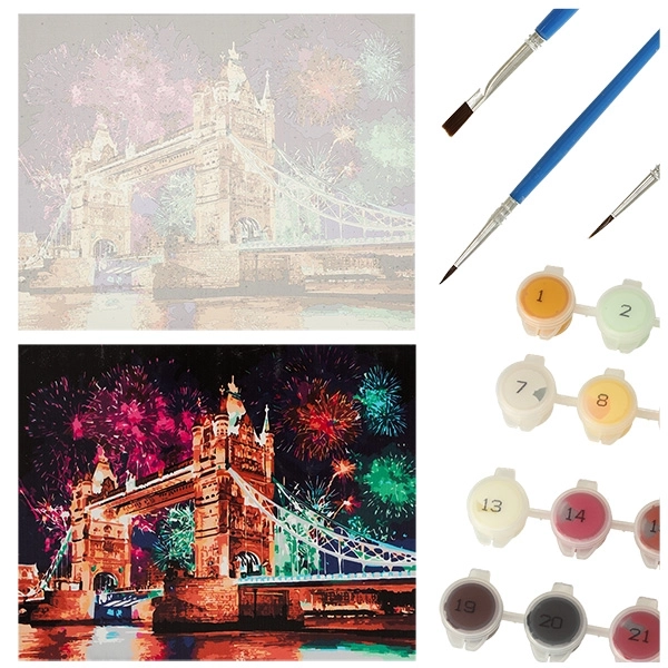 Peinture par numéros Pont 50x40 cm