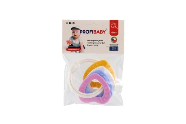 Ensemble de dentition avec anneaux en plastique colorés