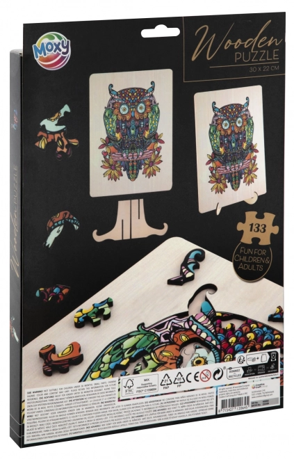 Puzzle silhouette hibou