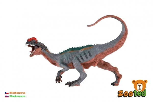 Dilophosaurus zooté plastique 15 cm dans le sac