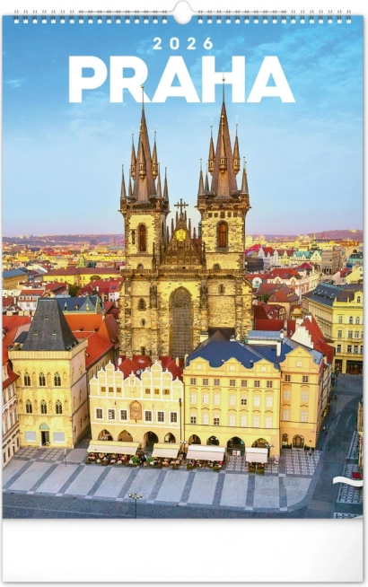 Calendrier mural Prague 2026