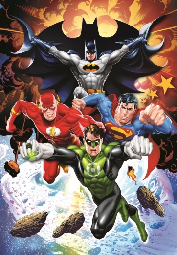 Puzzle CLEMENTONI DC COMICS : Au combat ! 104 pièces
