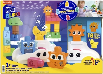 Mega Bloks Réveille-toi et Endors-toi veilleuse avec figurines
