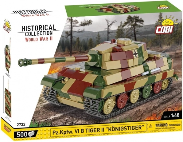 Maquette de char Tiger II Königstiger en briques plastiques
