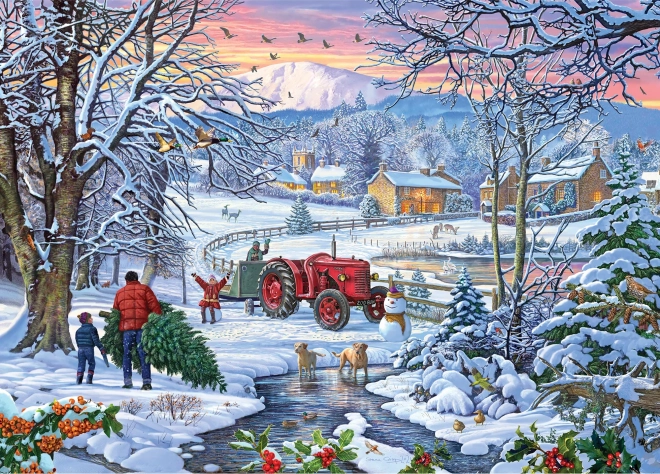 GIBSONS Puzzle Nous portons le sapin 1000 pièces
