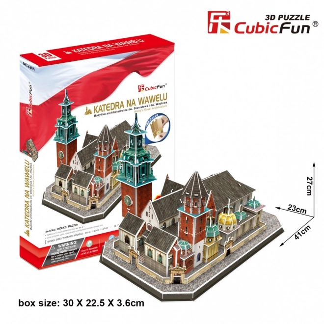 Puzzle 3D Cathédrale de Wawel 101 pièces