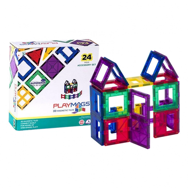 Blocs magnétiques 3D Playmags ensemble 24 pcs