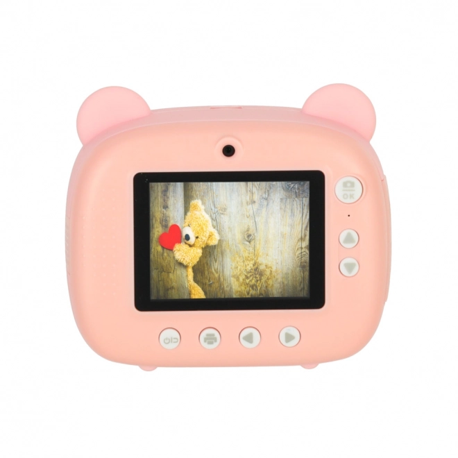 Appareil photo pour enfants ours rose