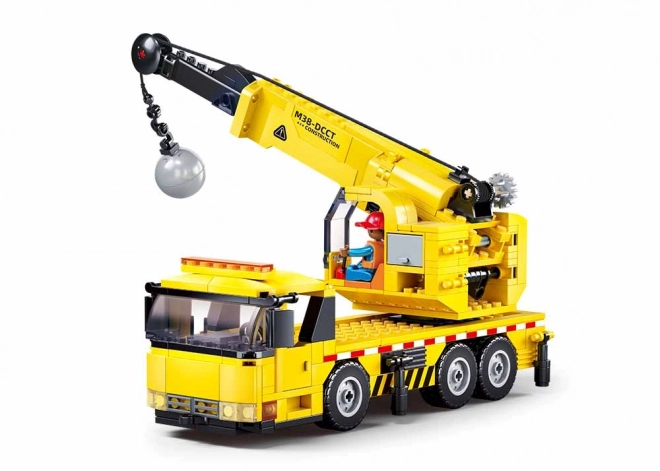 Grue Sluban Town M38-B1195 avec boule de démolition