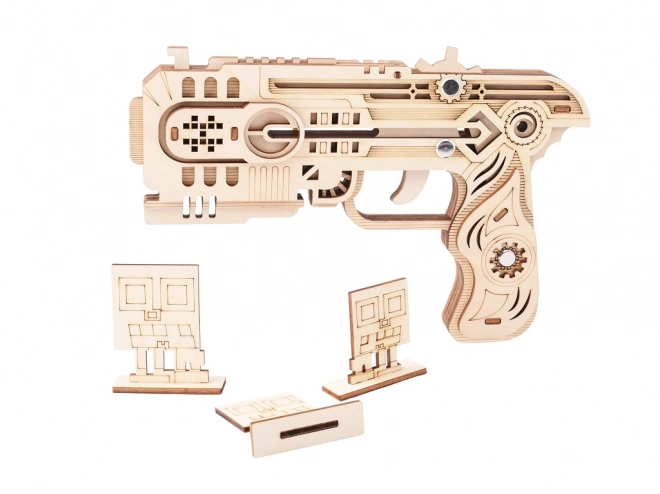 Puzzle 3D en bois "Chasseur de Dragon" avec élastiques