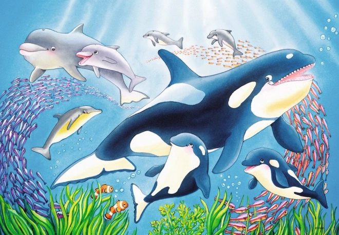 Puzzle beauté sous-marine 2x24 pièces