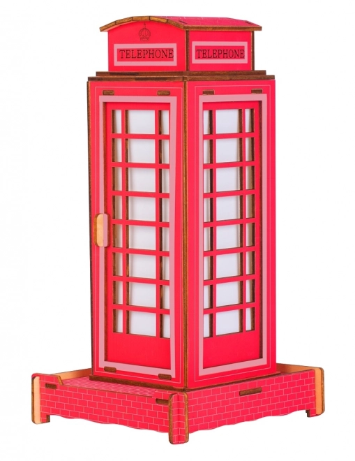 Puzzle 3D en bois Cabine téléphonique britannique