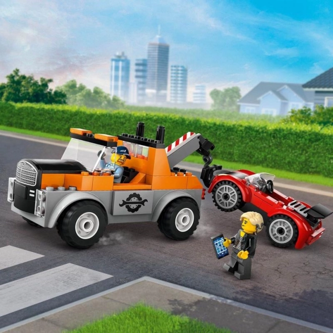 LEGO City 60435 Camion de Remorquage et Réparation de Voiture de Sport