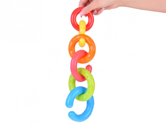 Pyramide sensorielle anneaux colorés pour enfants