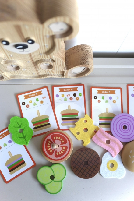 Restaurant de burgers en bois WOOPIE GREEN pour enfants