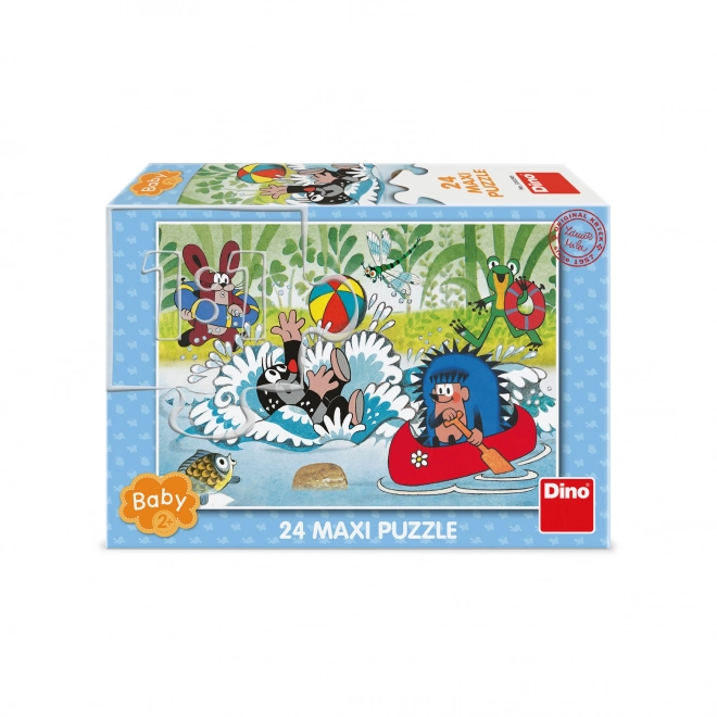 Dino Puzzle Krtek dans l'eau 24 pièces maxi