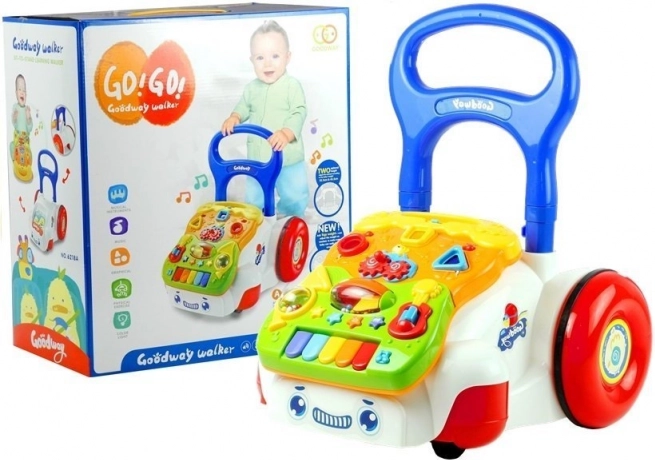 Trotteur pour enfants avec panneau musical amovible