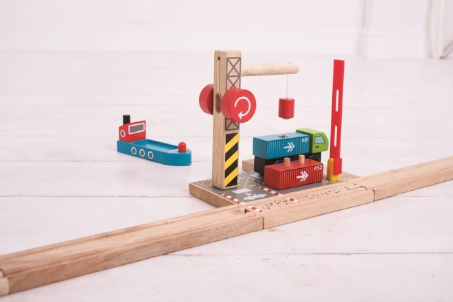 Bigjigs Rail Terminal Conteneur