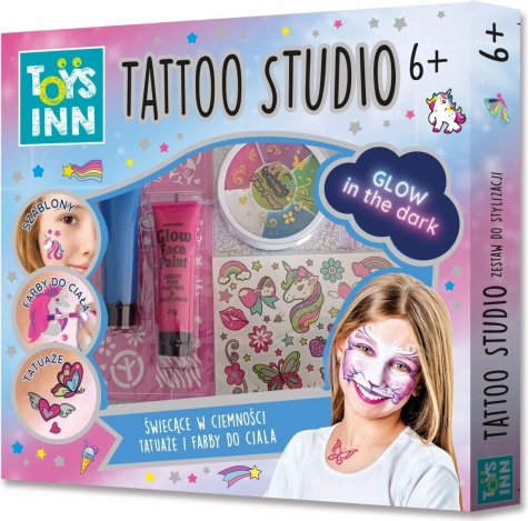 Kit Tattoo Studio tatouage et couleurs pour le visage