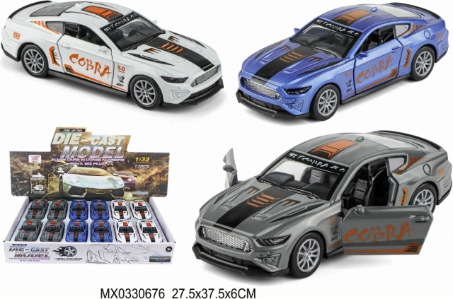 voiture de sport en métal 1:32 à mécanisme à rétrofriction
